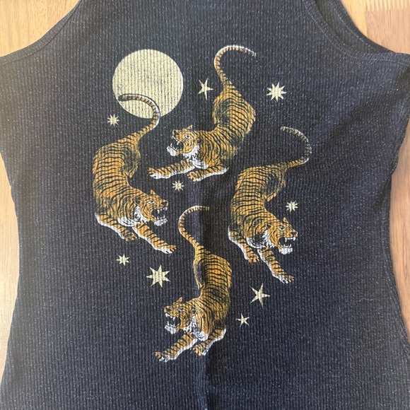 Free People Tiger Moon Tank, Black, S - Picture 4 of 9